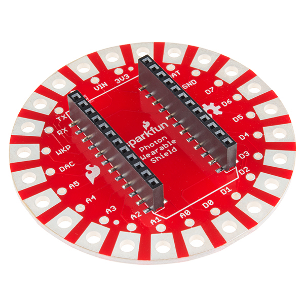 Sparkfun photon wearable shield melopero electronics