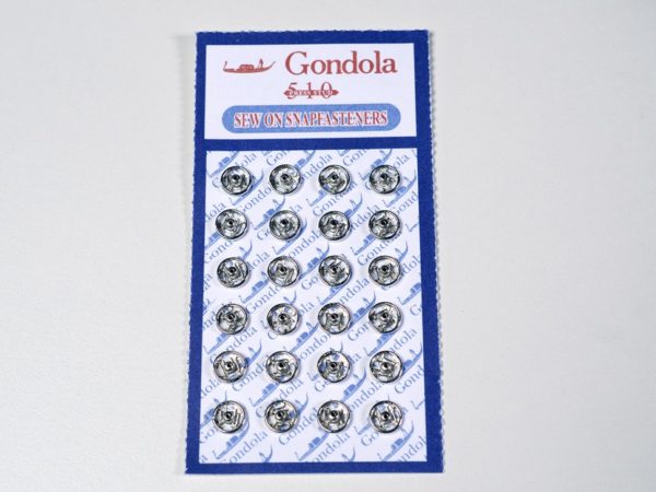 Sewable Snaps - 5mm Diameter - Card of 24 : ID 1126 : $3.95