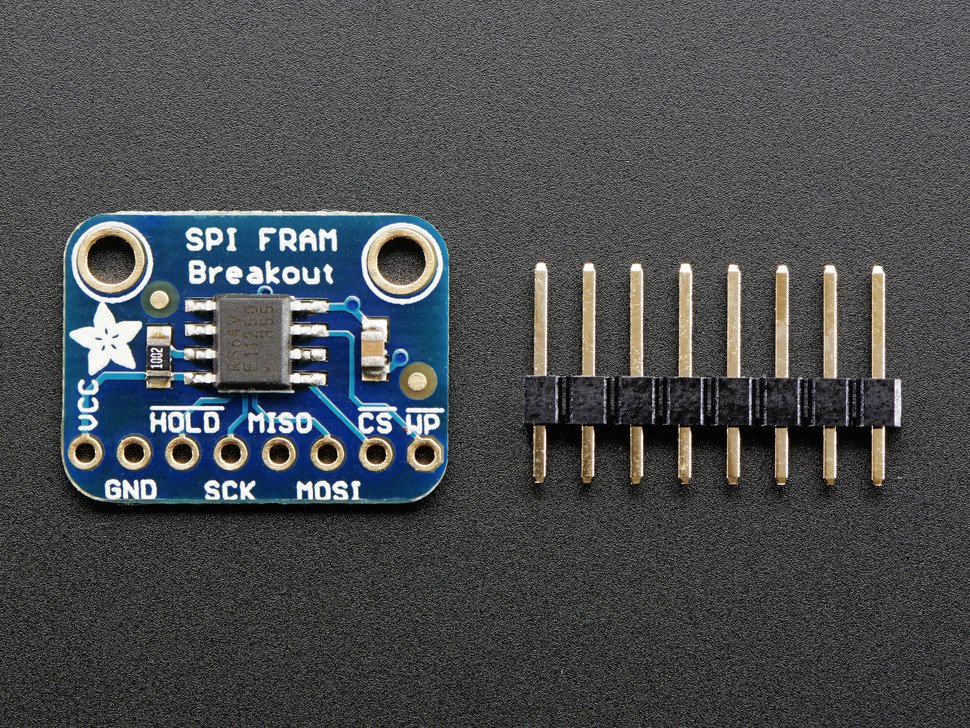 Adafruit SPI Non-Volatile FRAM Breakout - 64Kbit / 8KByte - Melopero ...