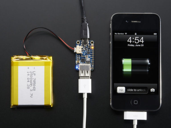 PowerBoost 500 Charger - 5V USB Boost @ 500mA - Electronics