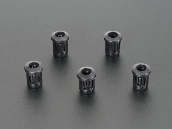 5mm Plastic Bevel LED Holder - Pack of 5 - Melopero Electronics