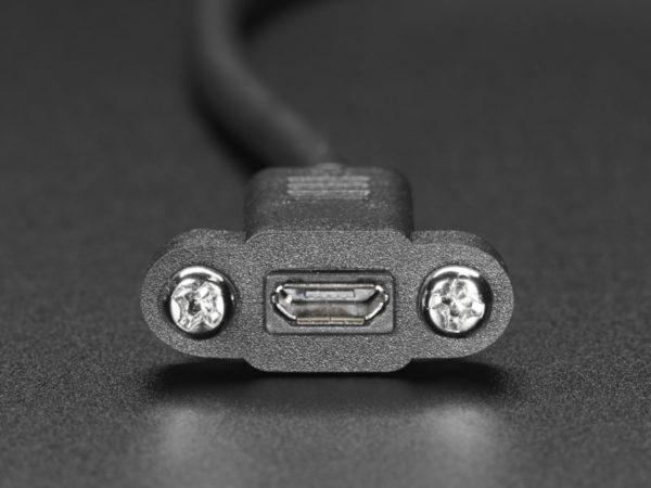USB-Verlängerungskabel für Schalttafeleinbau - Micro-B-Stecker auf