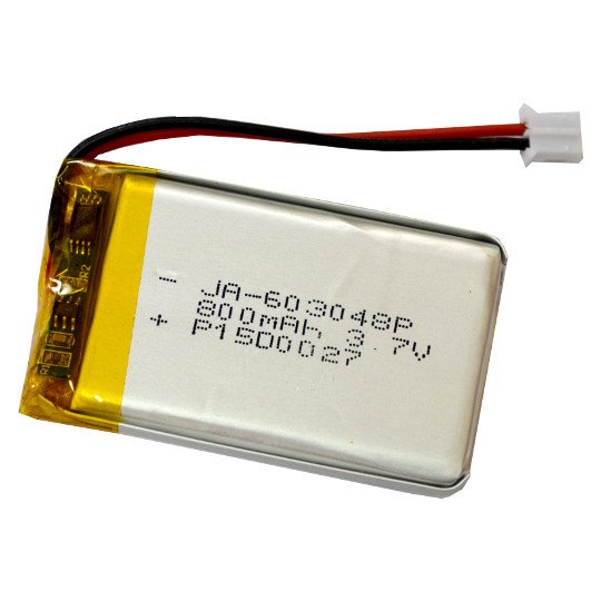 Fracción Catástrofe Persona a cargo Rechargable Li-Po Battery 3.7V 800mAh with JST connector - Melopero  Electronics