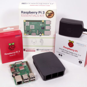 Melopero Raspberry Pi 4 Computer Official Premium Kit with MicroSD 32GB 2GB RAM, White 