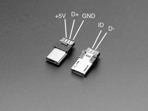 USB DIY Slim Connector Fähigkeitsabzeichen - 5V / 40mA - Melopero Elektronik