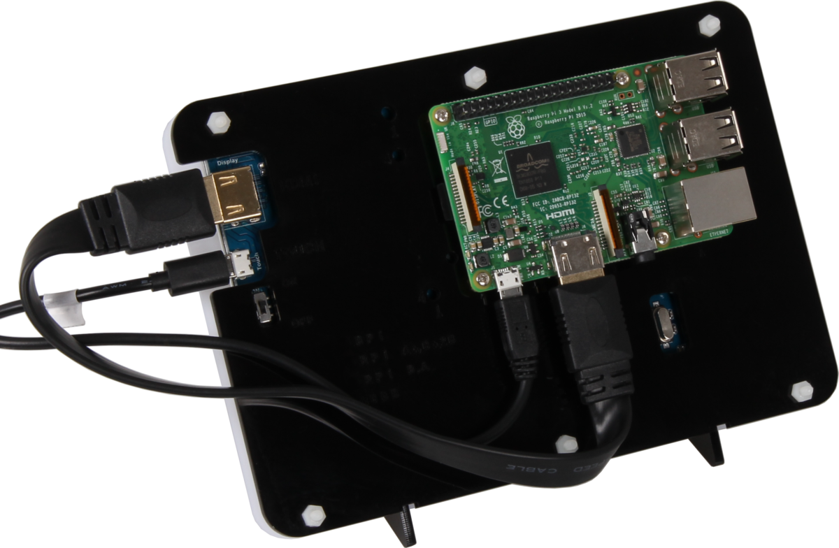 raspberry pi 5 7 inch display case