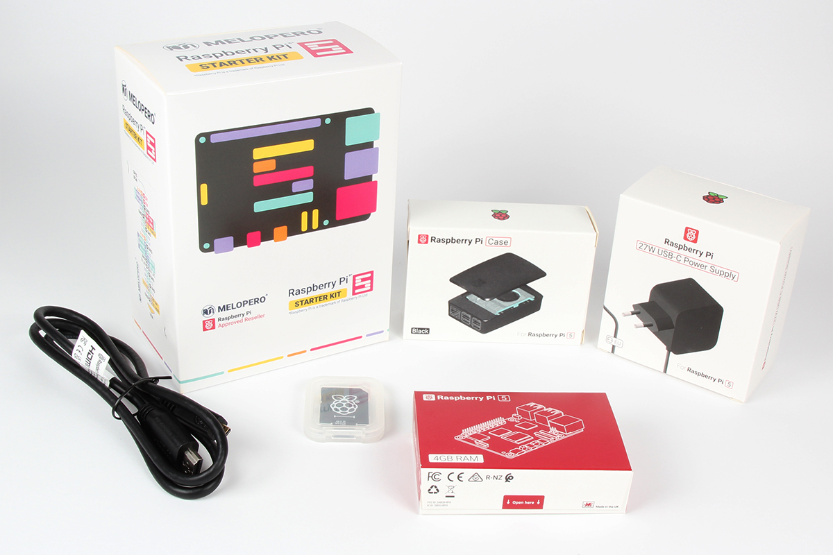 Raspberry Pi5 4GB スターター キット V1 5点セット Amazon.com: PI5-4GB Starter Kit, Compatible with Raspberry